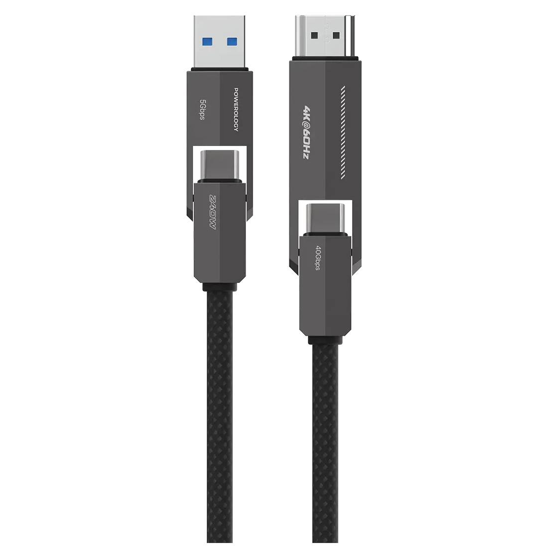 Cable Powerology 4in1 C7 & C to DDMI Cable