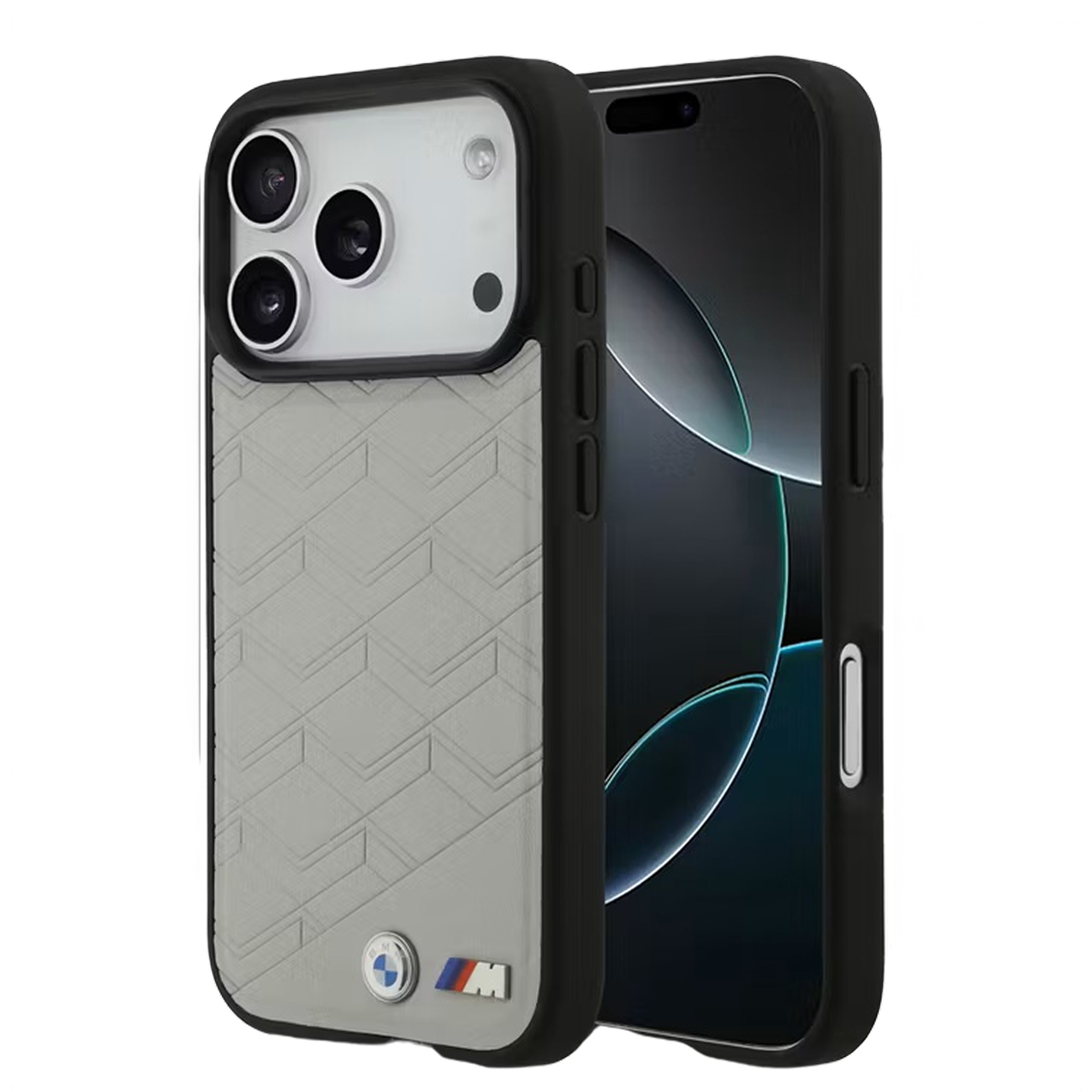 Case iPhone 17 Pro Max BMW Magsafe PU Seat Shaped Leather Metal Logo