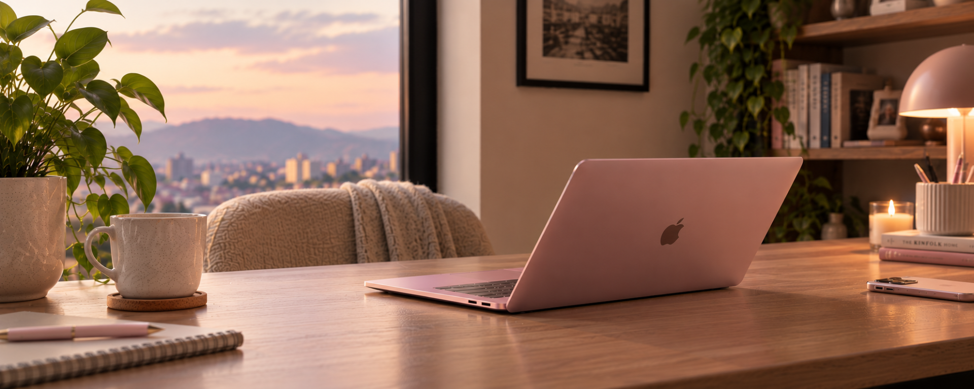 MacBook Neo` աշխատասեղանին